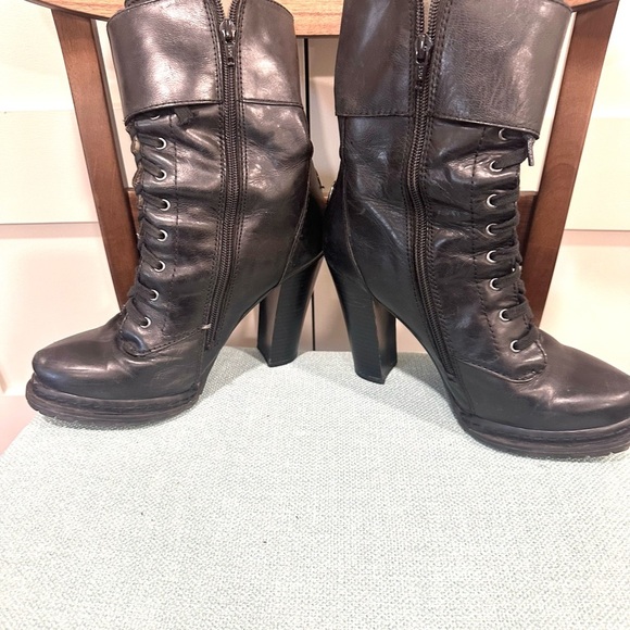 BCBG Lace Up Inside Zipper Booties - Picture 7 of 10